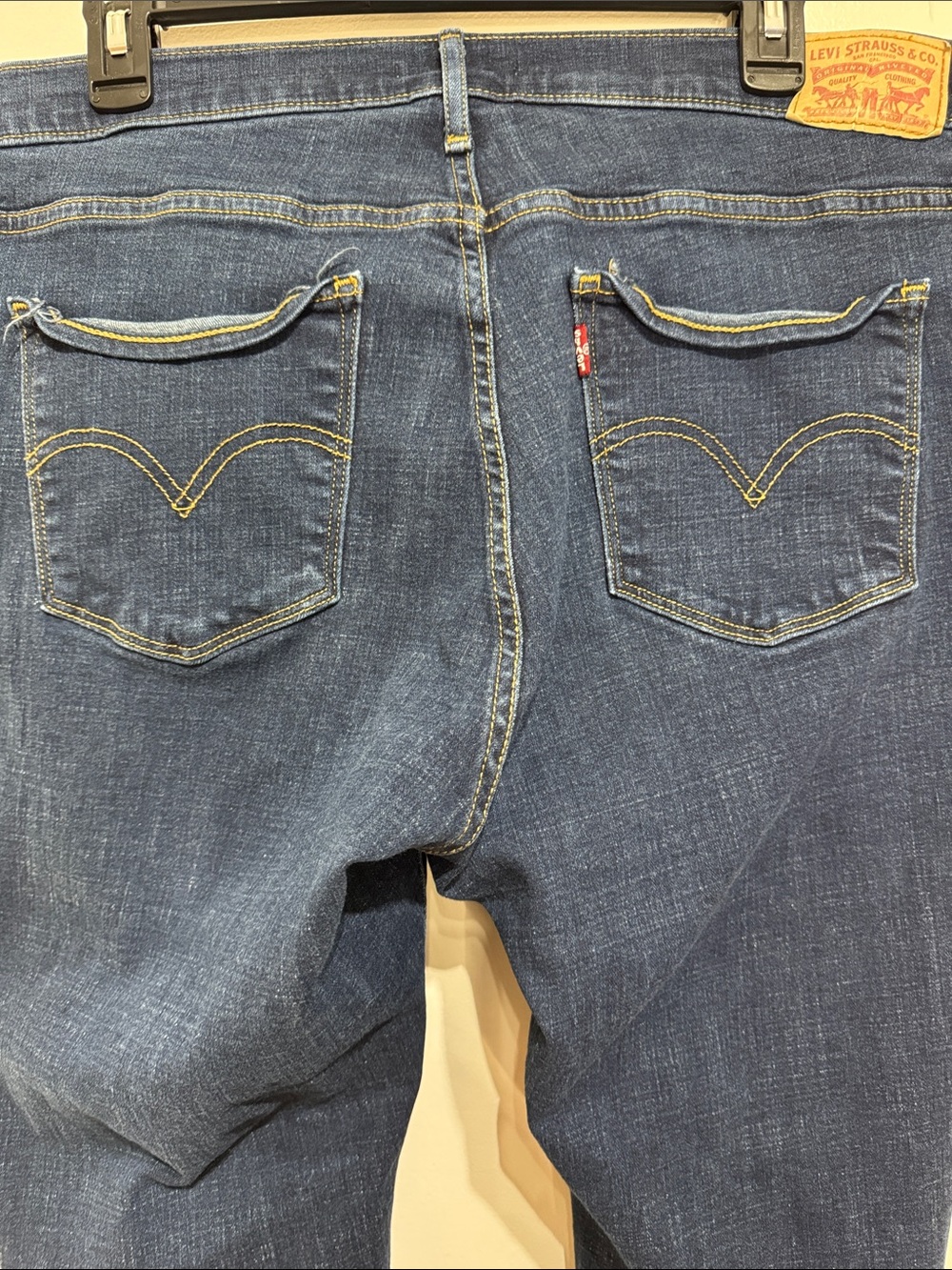 Levi's Indigo Straight Leg Jeans - Picture 4 of 5